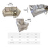 Darwin 2 Seater Pearl Sofa